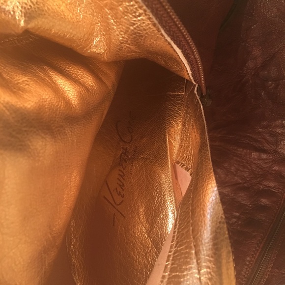 Kenneth Cole New York bordeaux brown leather boots - Picture 4 of 5